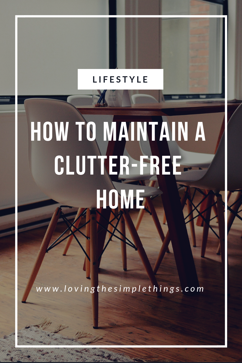 How to maintain a minimalist home