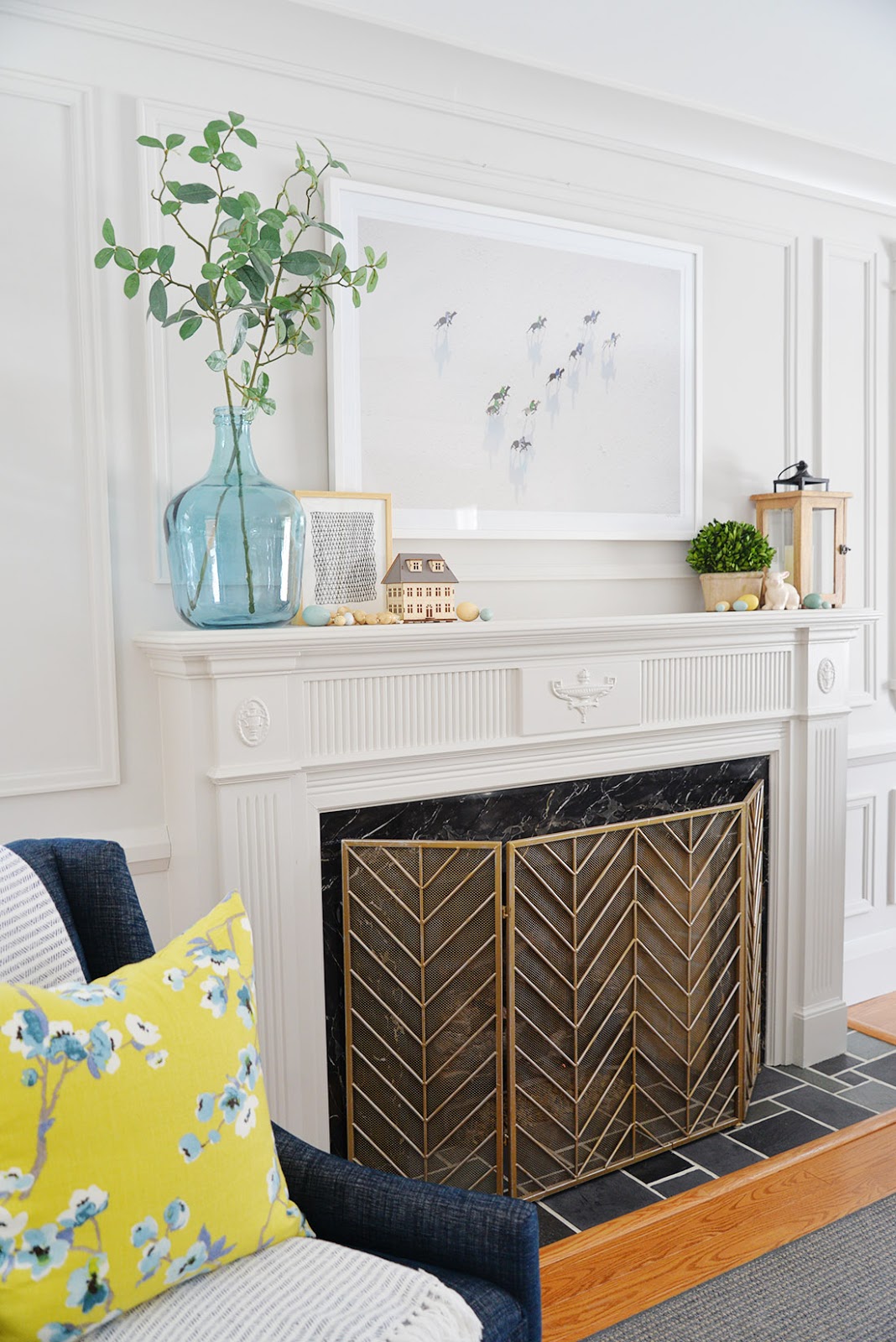 Image result for how to decorate your mantel for spring