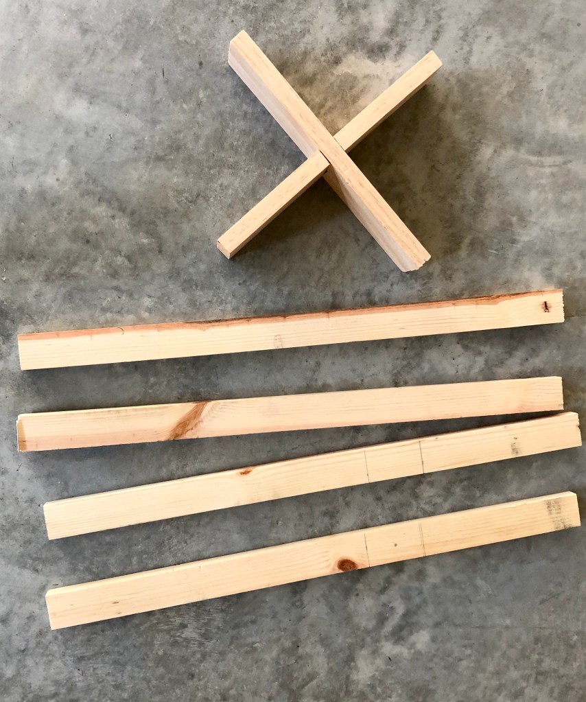 diy mid century plant stand 