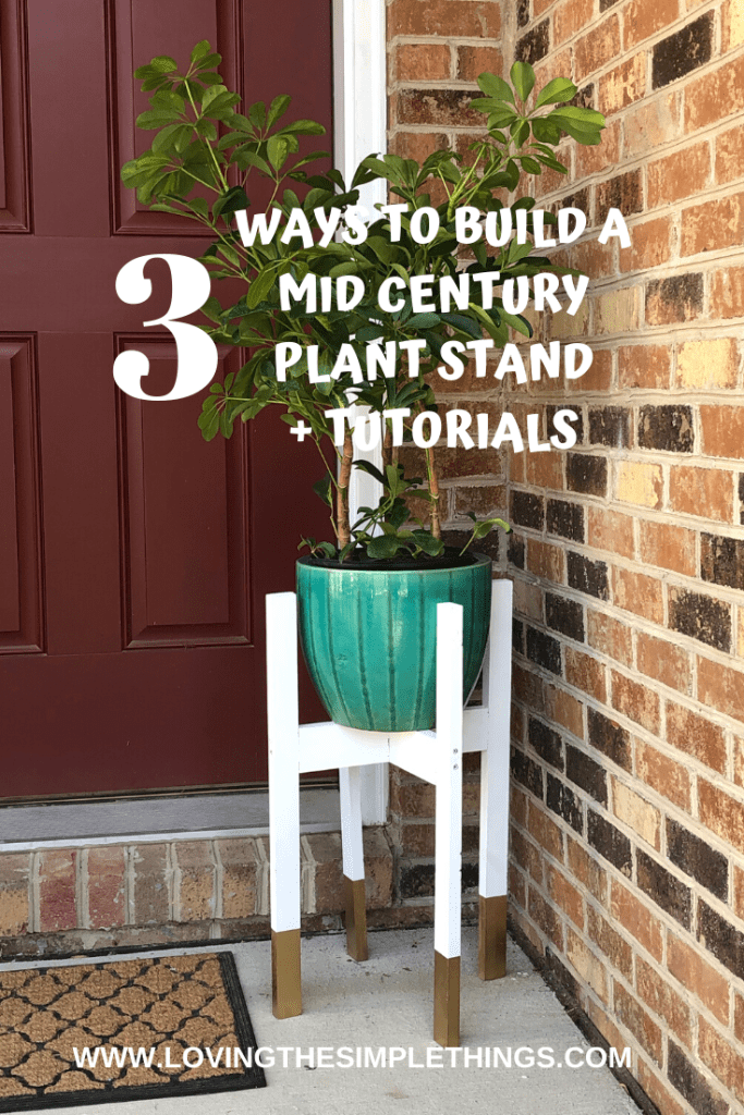 How to build a mid century plant stand. 3 ways to build a mid century plant stand.