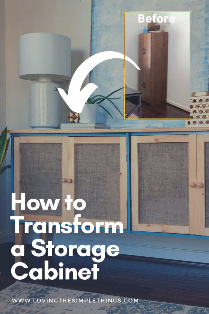 DIY storage cabinet transformation. IKEA furniture transformation.
DIY Console doors. DIY Cabinet Doors. DIY Woven doors. DIY Burlap doors. DIY painted furniture. How to paint furniture.