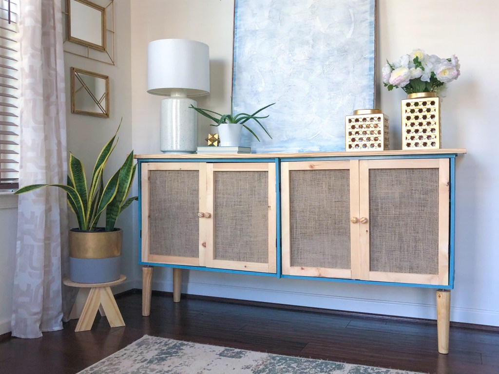 DIY Storage Cabinet Transformation + Woven&nbsp;Doors